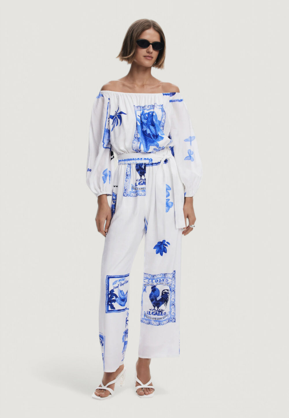 Tutina Desigual JUMPSUIT_TÁMESIS Bianco - Foto 1