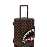 Valigia Sprayground PEEKING CHARACTER CHECK CARRY ON LUGGAGE Marrone - Foto 1