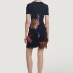 Vestito corto Desigual VEST_HAMBURGO Nero - Foto 4