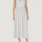 Vestito lungo Vero Moda Vmpanna 7/8 Singlet Jrs Bianco - Foto 2