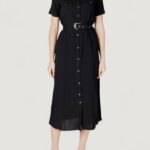 Vestito lungo Vero Moda Vmeasy Joy Gold 7/8 Shirt Wvn Ga Nero - Foto 5