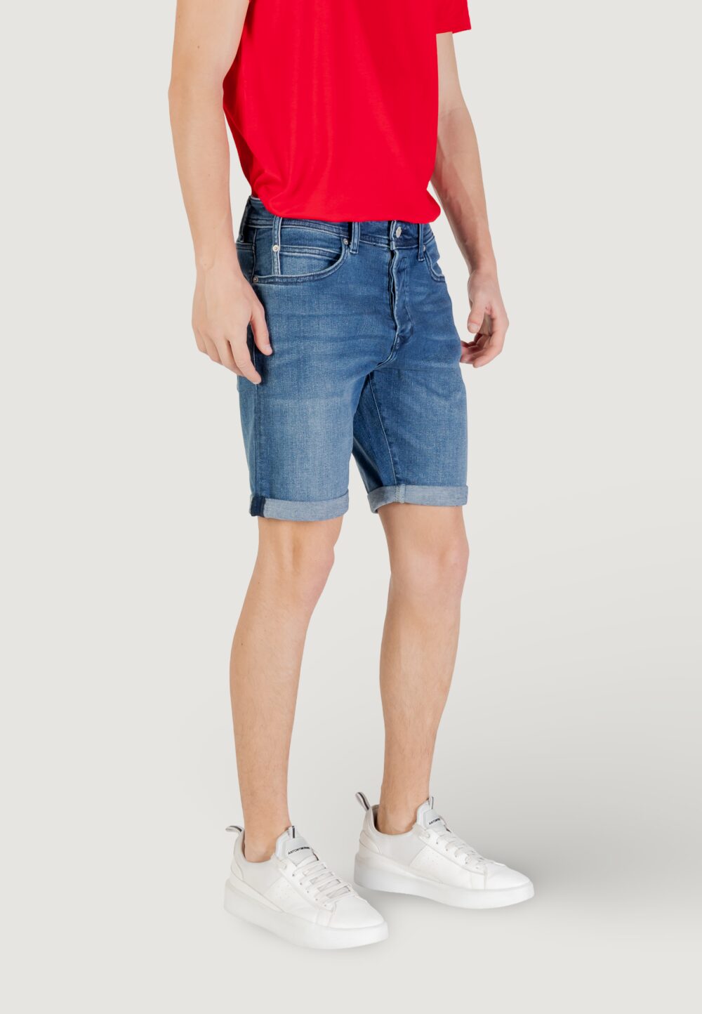 Bermuda Replay  Blue Denim - Foto 3