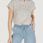 Blusa manica corta Street One SHIRTCOLLARBLOUSE Avorio - Foto 1