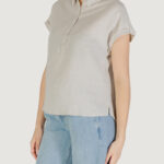 Blusa manica corta Street One SHIRTCOLLARBLOUSE Avorio - Foto 2