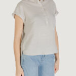 Blusa manica corta Street One SHIRTCOLLARBLOUSE Avorio - Foto 3
