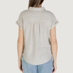 Blusa manica corta Street One SHIRTCOLLARBLOUSE Avorio - Foto 4