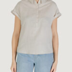Blusa manica corta Street One SHIRTCOLLARBLOUSE Avorio - Foto 5