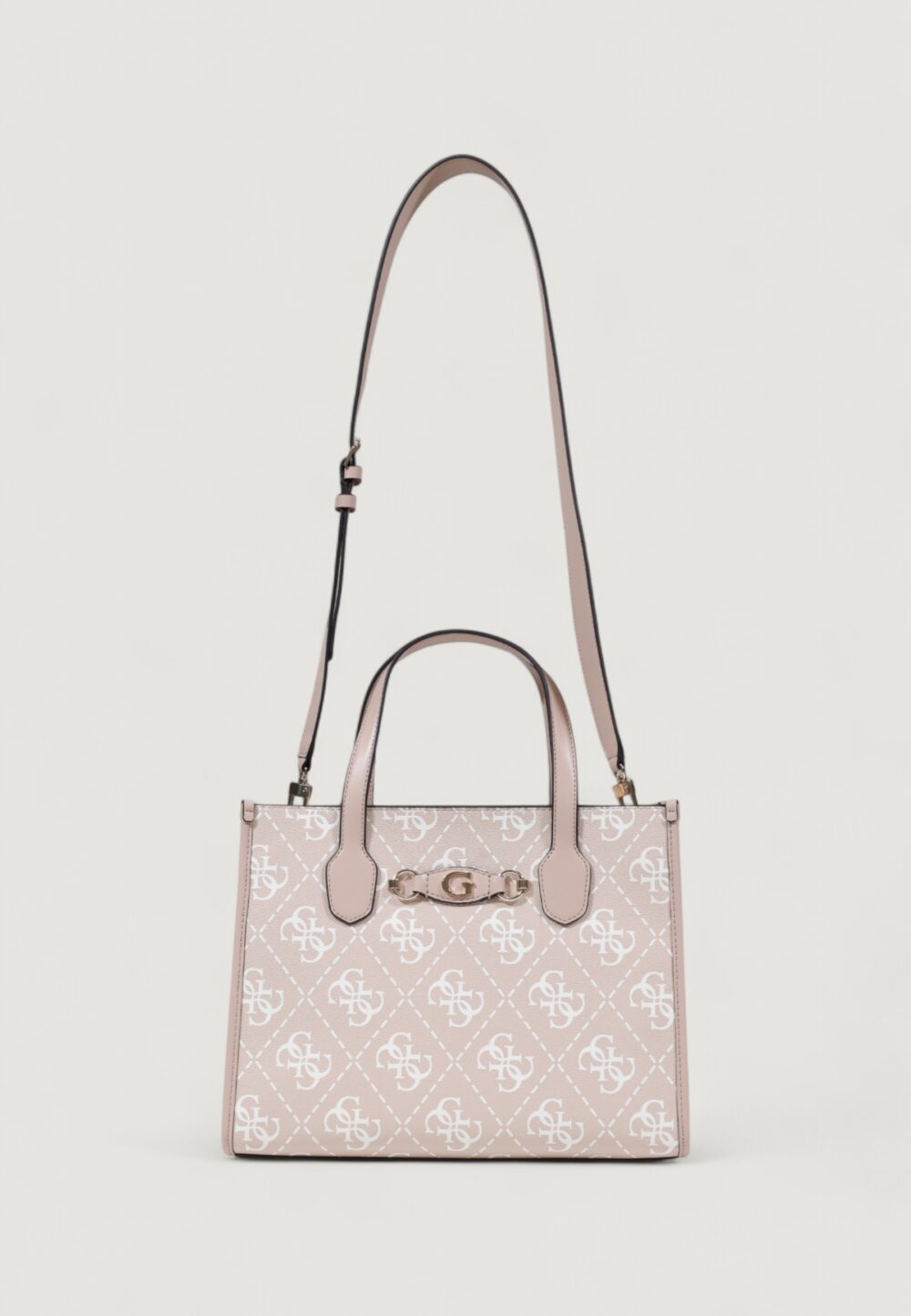 Borsa Guess IZZY TOP ZIP SHOULDER Rosa Cipria - Foto 1