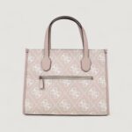 Borsa Guess IZZY TOP ZIP SHOULDER Rosa Cipria - Foto 5