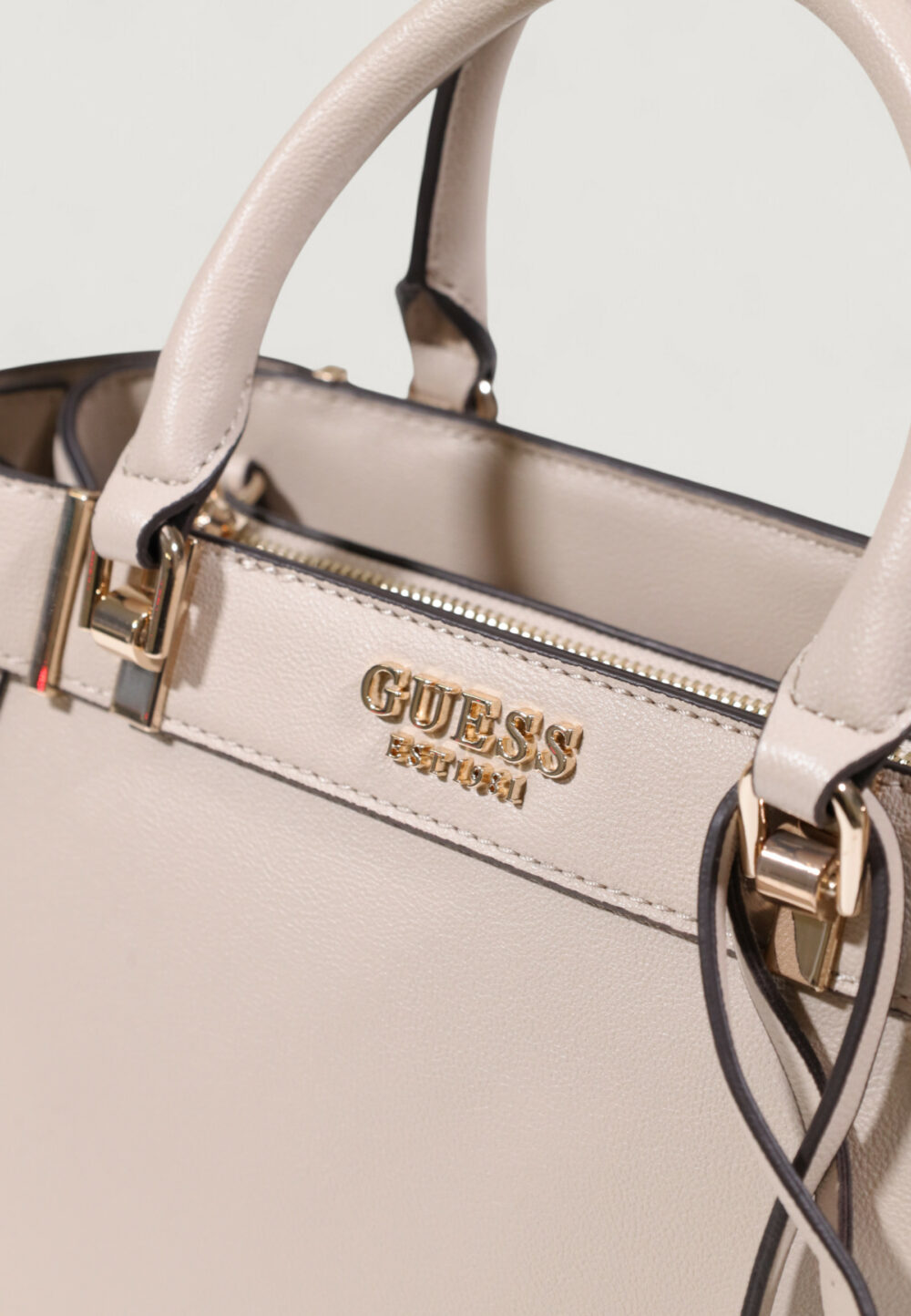 Borsa Guess ANADELA 3 COMP SATCHEL Taupe - Foto 3