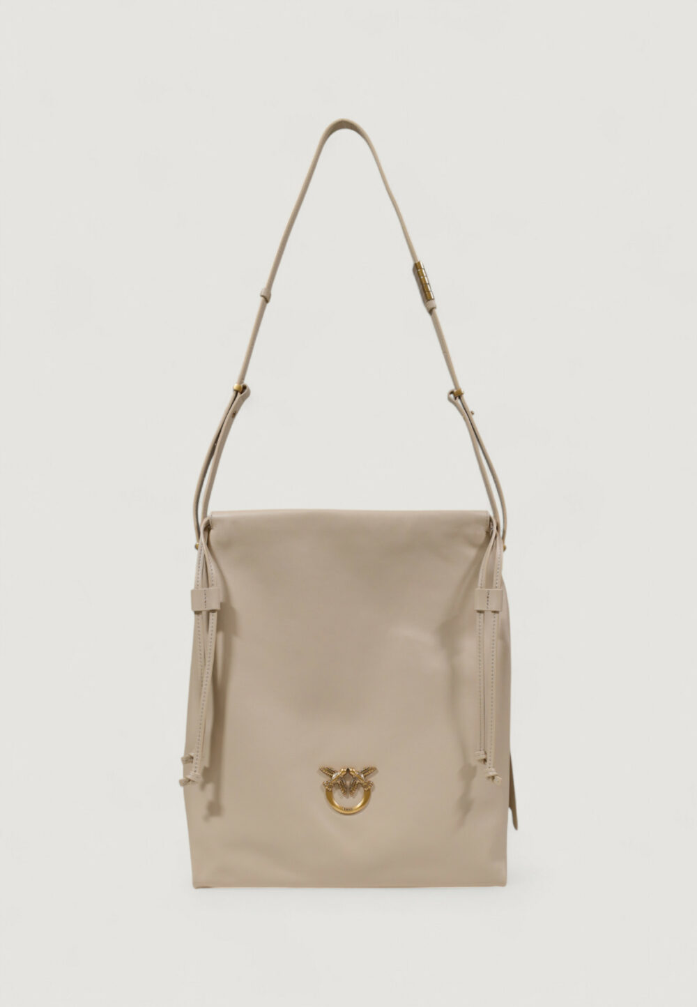 Borsa Pinko SLOUCHY CLASSIC BAG VITELLO Beige - Foto 1