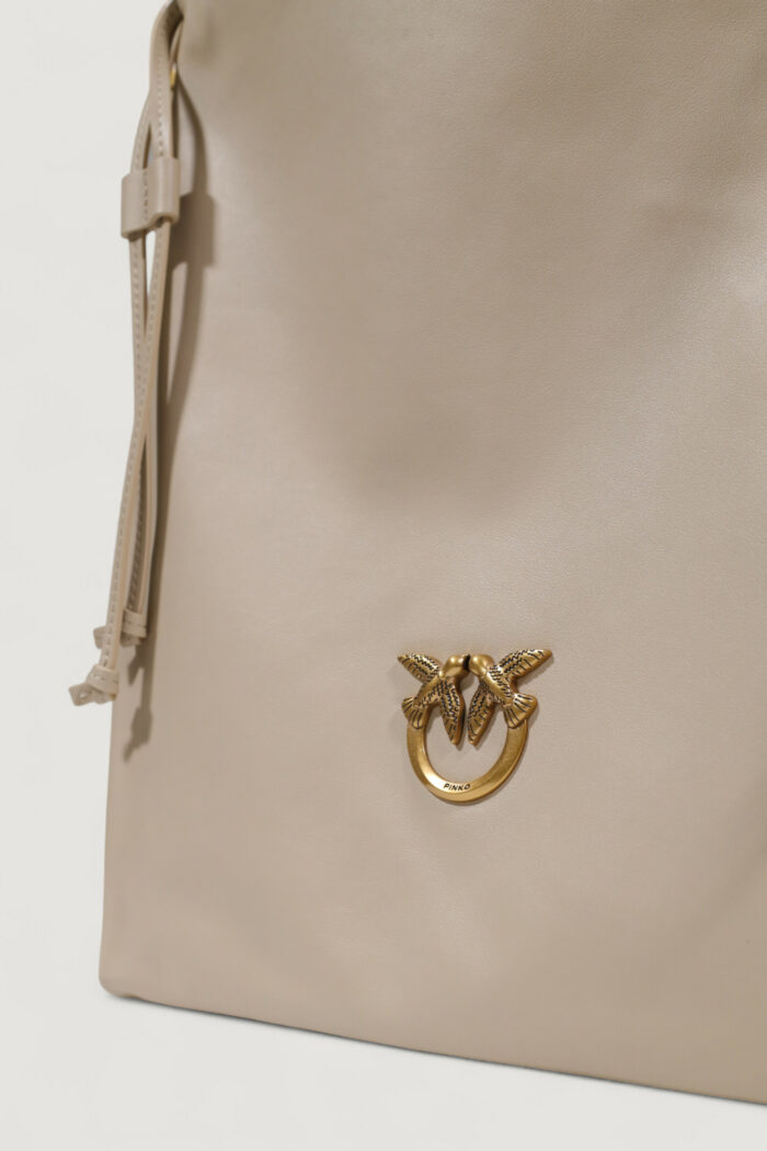 Borsa Pinko SLOUCHY CLASSIC BAG VITELLO Beige – 104359 A270