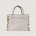 Borsa Pinko BEACH SHOPPING CANVAS RICICLATO Beige chiaro - Foto 1