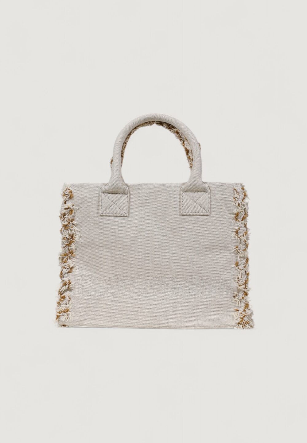 Borsa Pinko BEACH SHOPPING CANVAS RICICLATO Beige chiaro - Foto 4