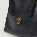 Borsa Pinko SLOUCHY CLASSIC BAG VITELLO Nero - Foto 2