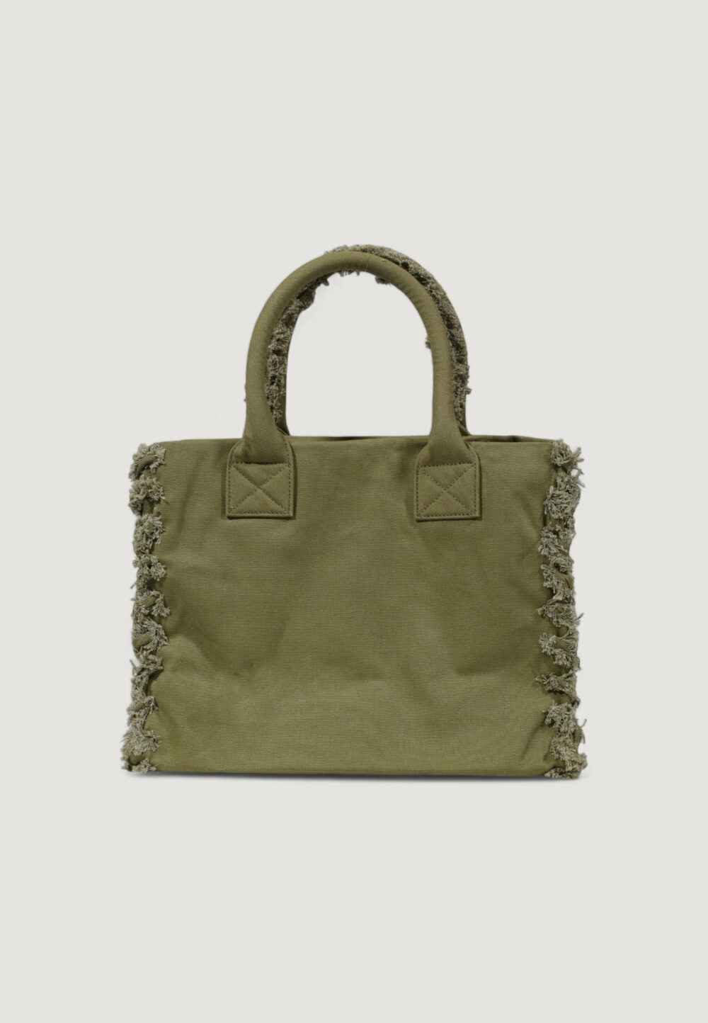 Borsa Pinko BEACH SHOPPING CANVAS RICICLATO Verde Oliva - Foto 4