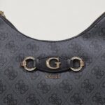 Borsa Guess IZZY TOP ZIP SHOULDER BAG Antracite - Foto 3