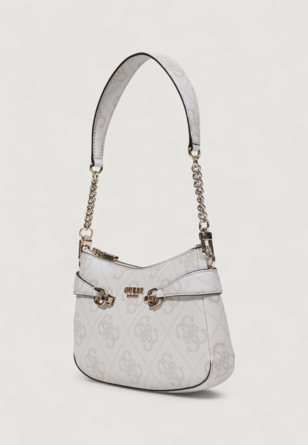 Borsa Guess LORELEI TOP ZIP SHOULDER BAG Avorio - Foto 3