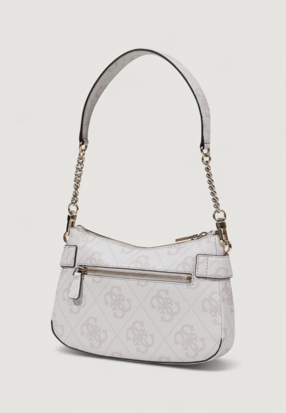 Borsa Guess LORELEI TOP ZIP SHOULDER BAG Avorio - Foto 5