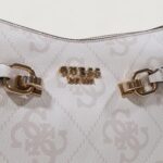 Borsa Guess LORELEI TOP ZIP SHOULDER BAG Avorio - Foto 2