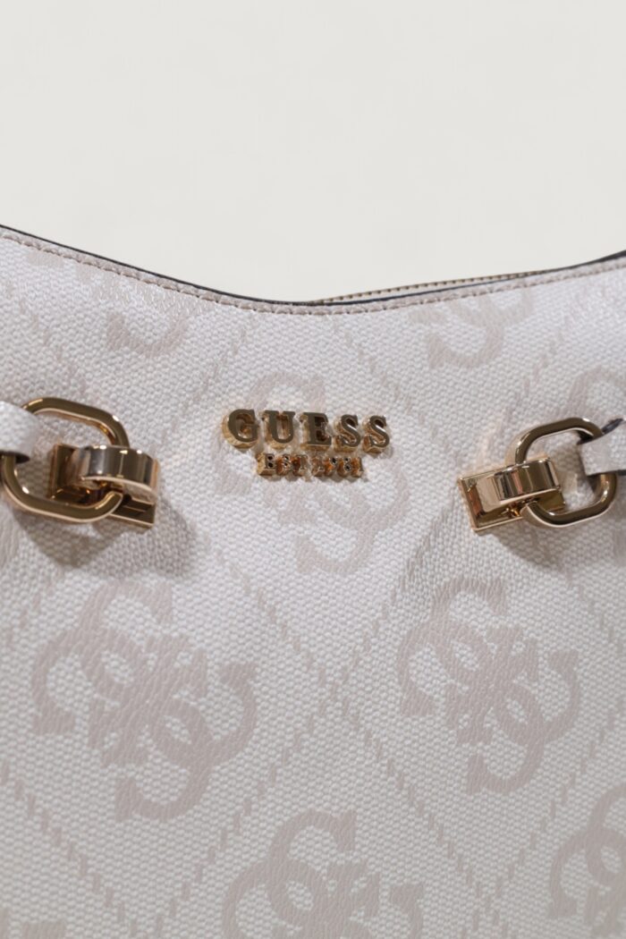 Borsa Guess LORELEI TOP ZIP SHOULDER BAG Avorio – HWOS96 39180