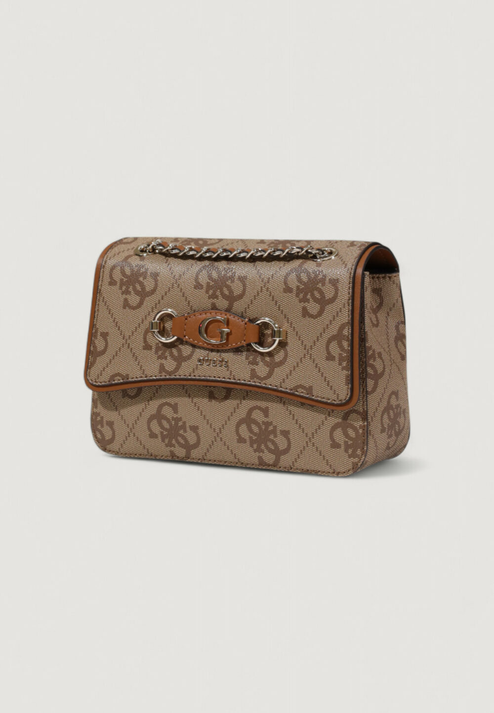 Borsa Guess IZZY TOP ZIP SHOULDER Beige scuro - Foto 4
