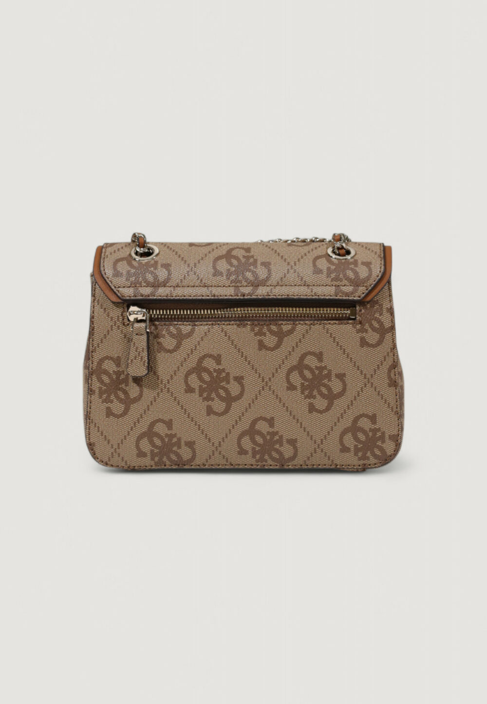 Borsa Guess IZZY TOP ZIP SHOULDER Beige scuro - Foto 5