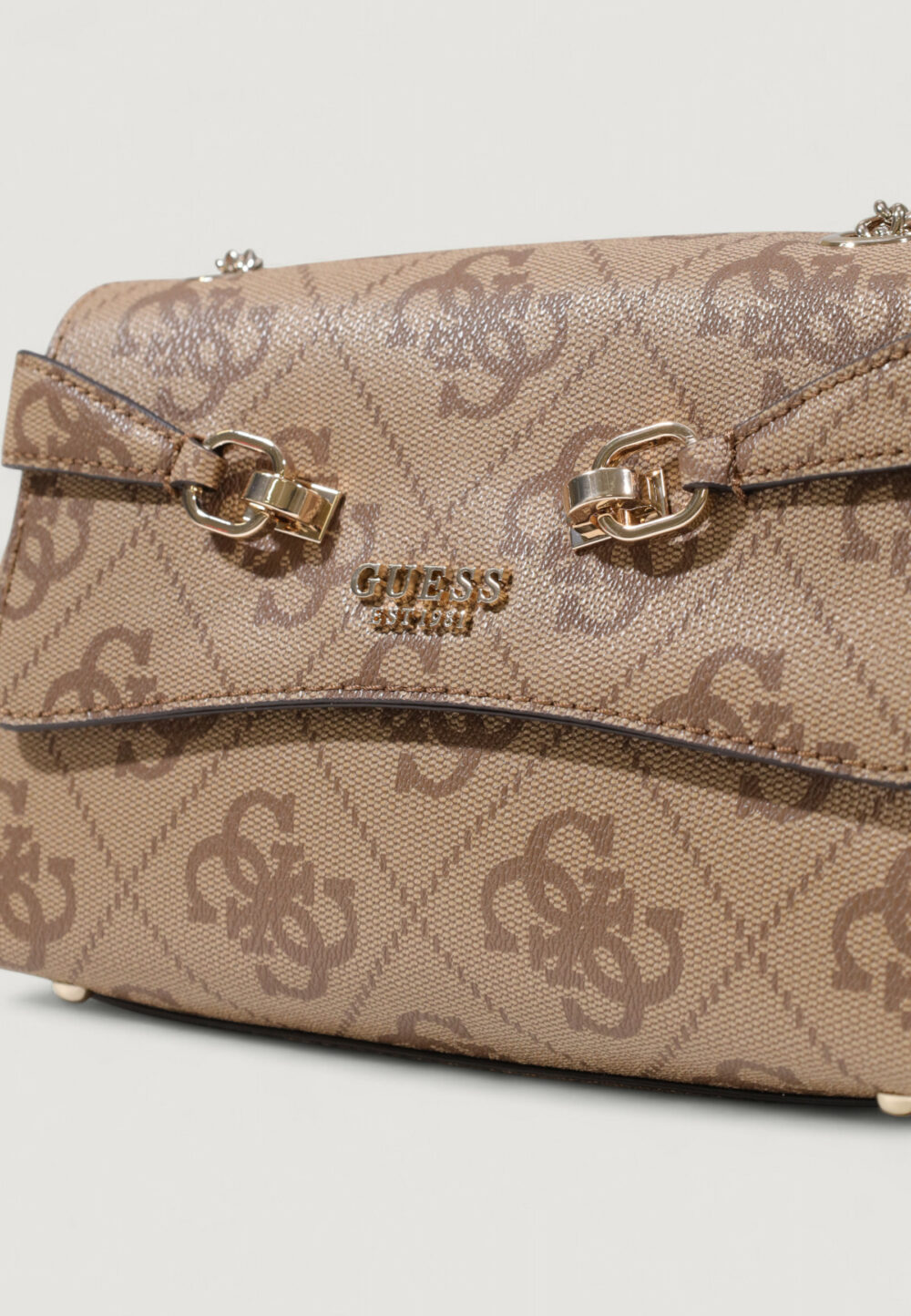 Borsa Guess LORELEI CONVERTIBLE XBODY FLAP Beige scuro - Foto 3