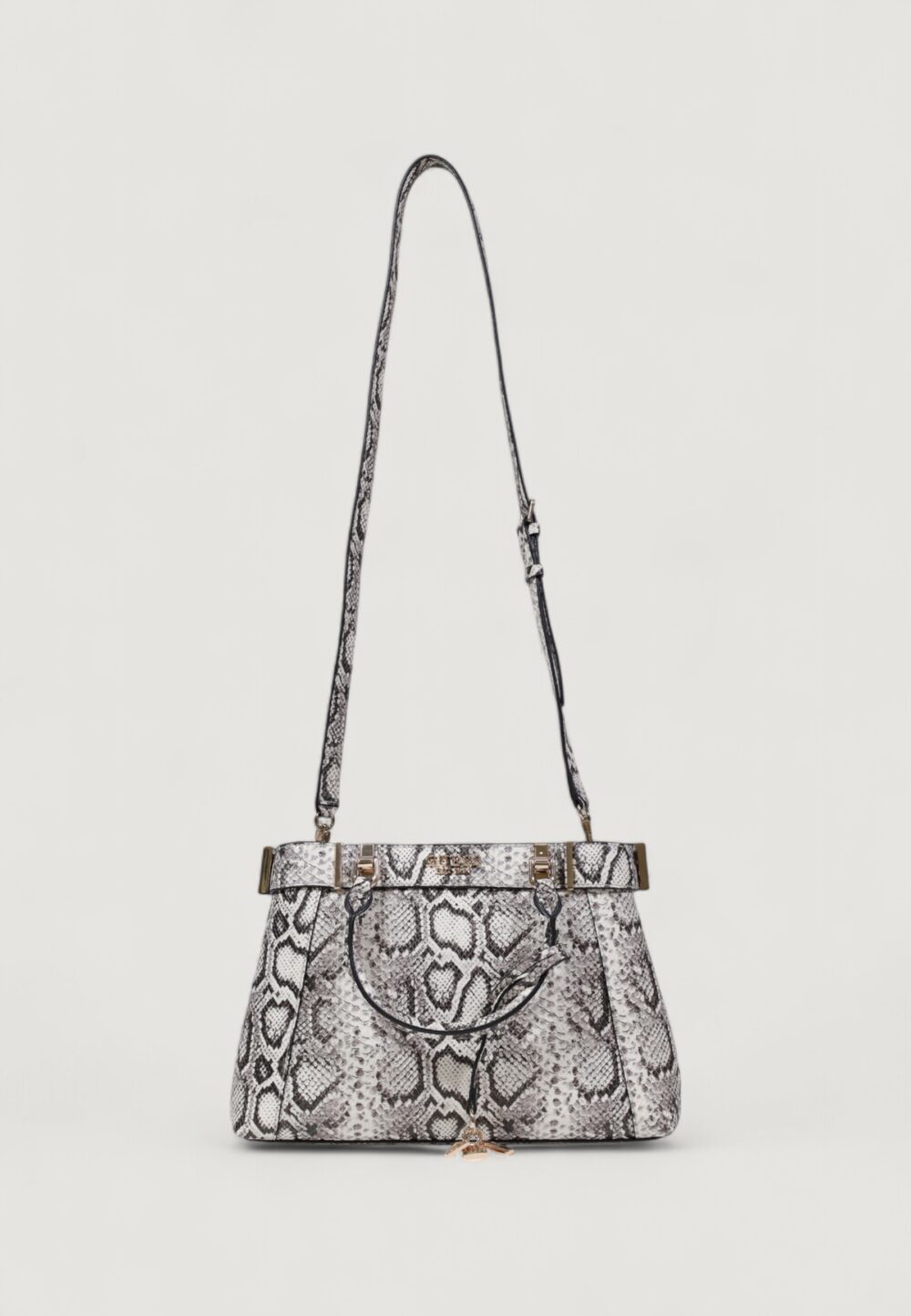 Borsa Guess ANADELA 3 COMP SATCHEL Black-White - Foto 1