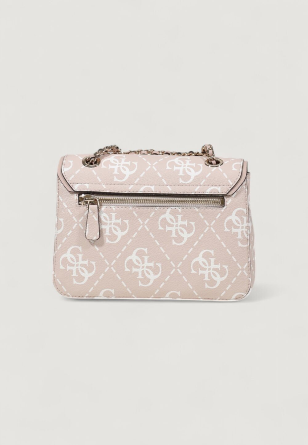 Borsa Guess IZZY TOP ZIP SHOULDER Rosa Cipria - Foto 5