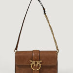 Borsa Pinko LOVE ONE CLASSIC SLOUCHY FL Marrone - Foto 4