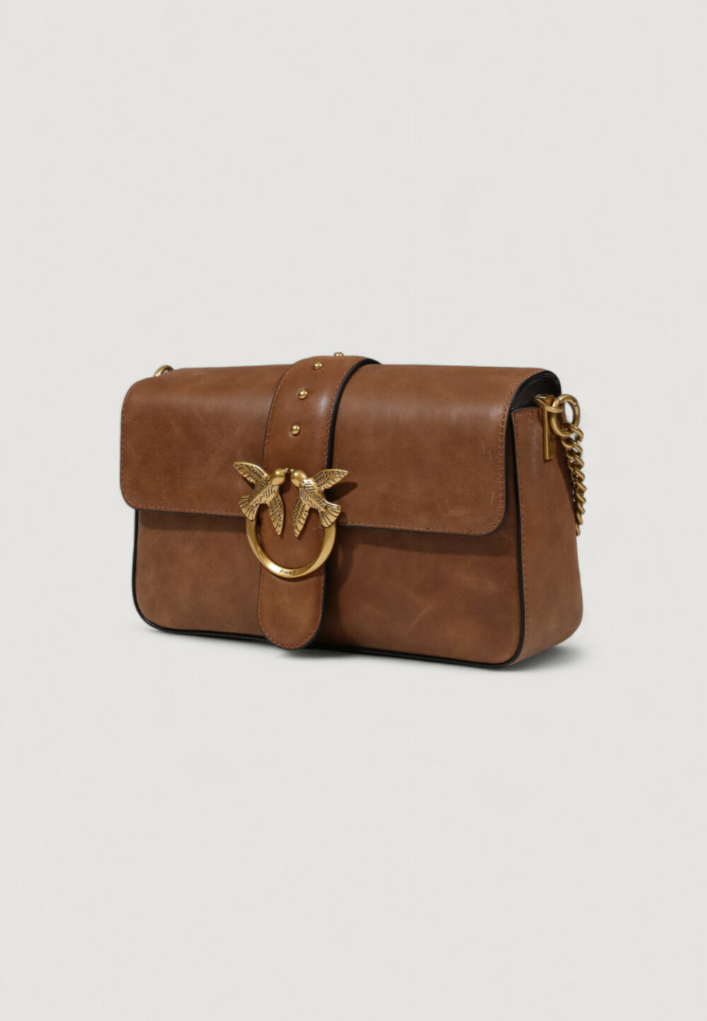 Borsa Pinko LOVE ONE CLASSIC SLOUCHY FL Marrone - Foto 5