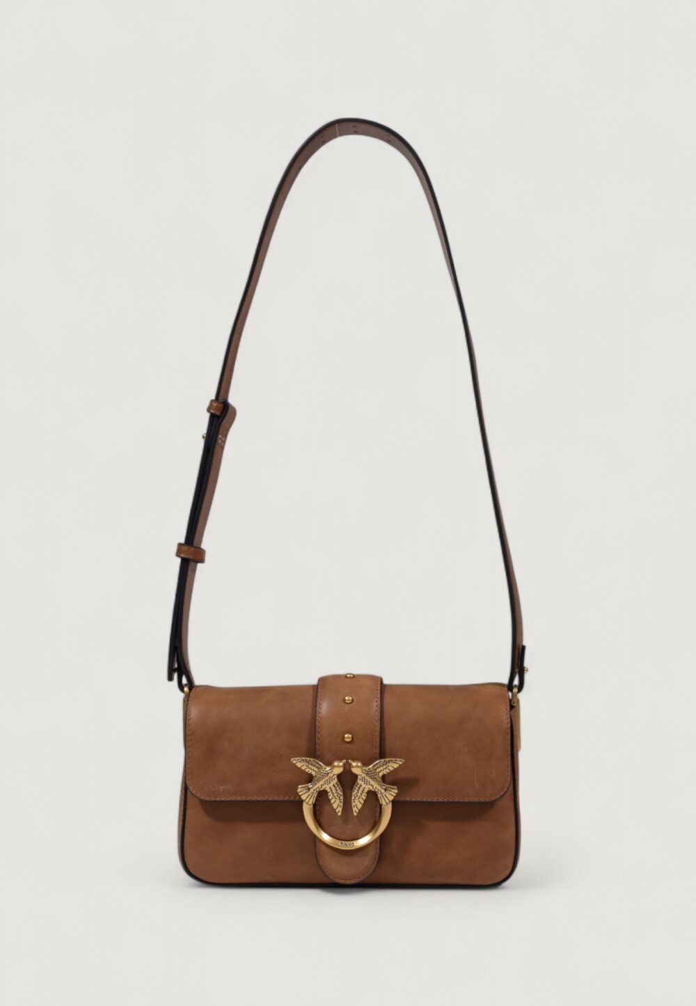 Borsa Pinko LOVE ONE MINI SLOUCHY FL PELLE Marrone - Foto 1
