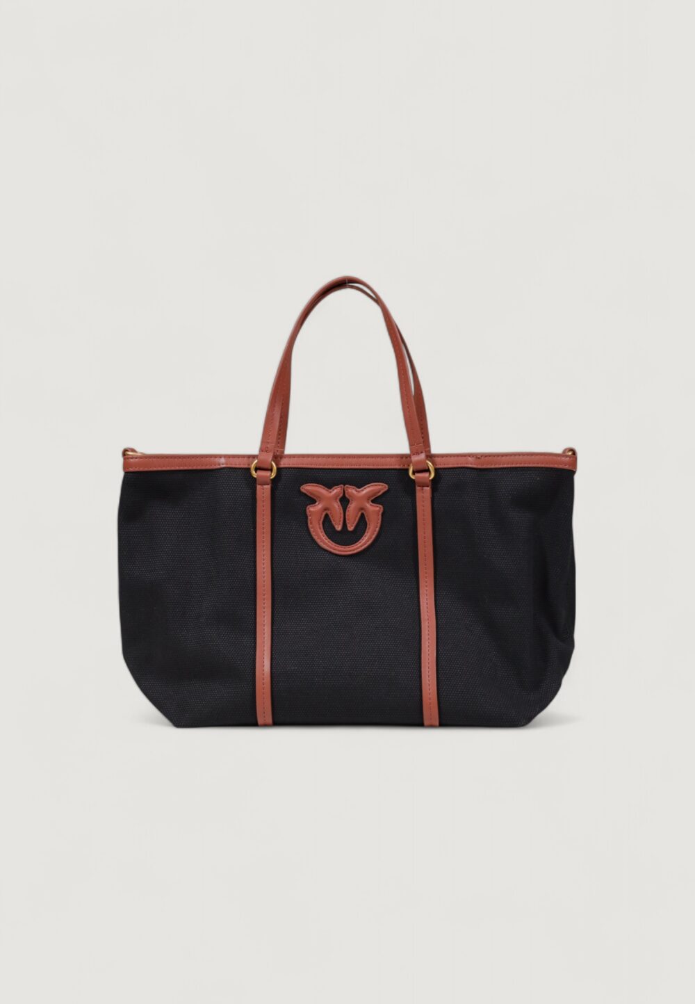 Borsa Pinko MIRANDA SHOPPER CLASSIC CANVAS Nero - Foto 2