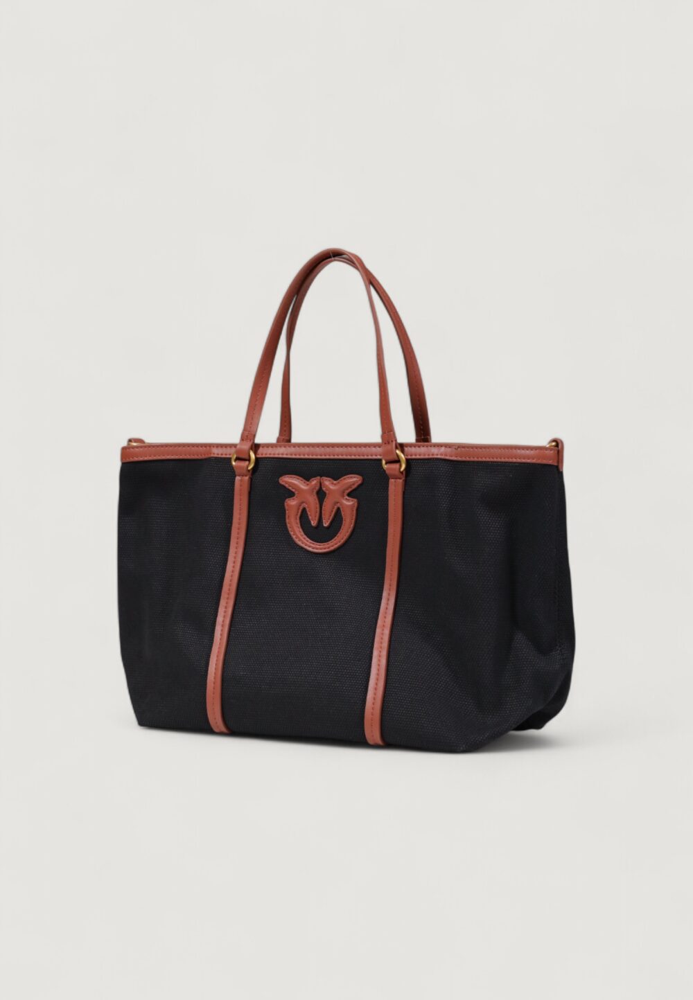 Borsa Pinko MIRANDA SHOPPER CLASSIC CANVAS Nero - Foto 4
