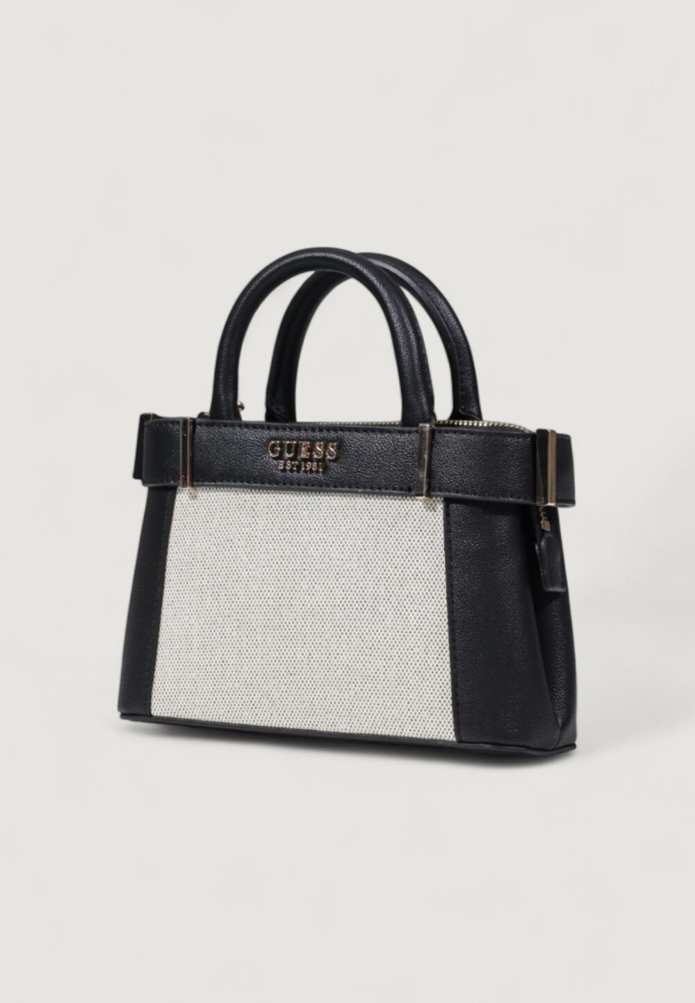 Borsa Guess ANADELA MINI SATCHEL Nero - Foto 4