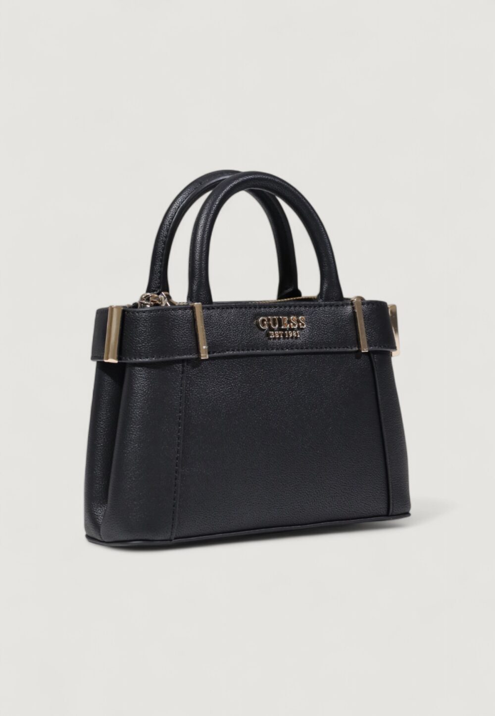 Borsa Guess ANADELA MINI SATCHEL Nero - Foto 3