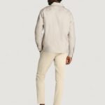 Camicia manica corta Calvin Klein LINEN LYOCELL STRETCH Beige chiaro - Foto 3