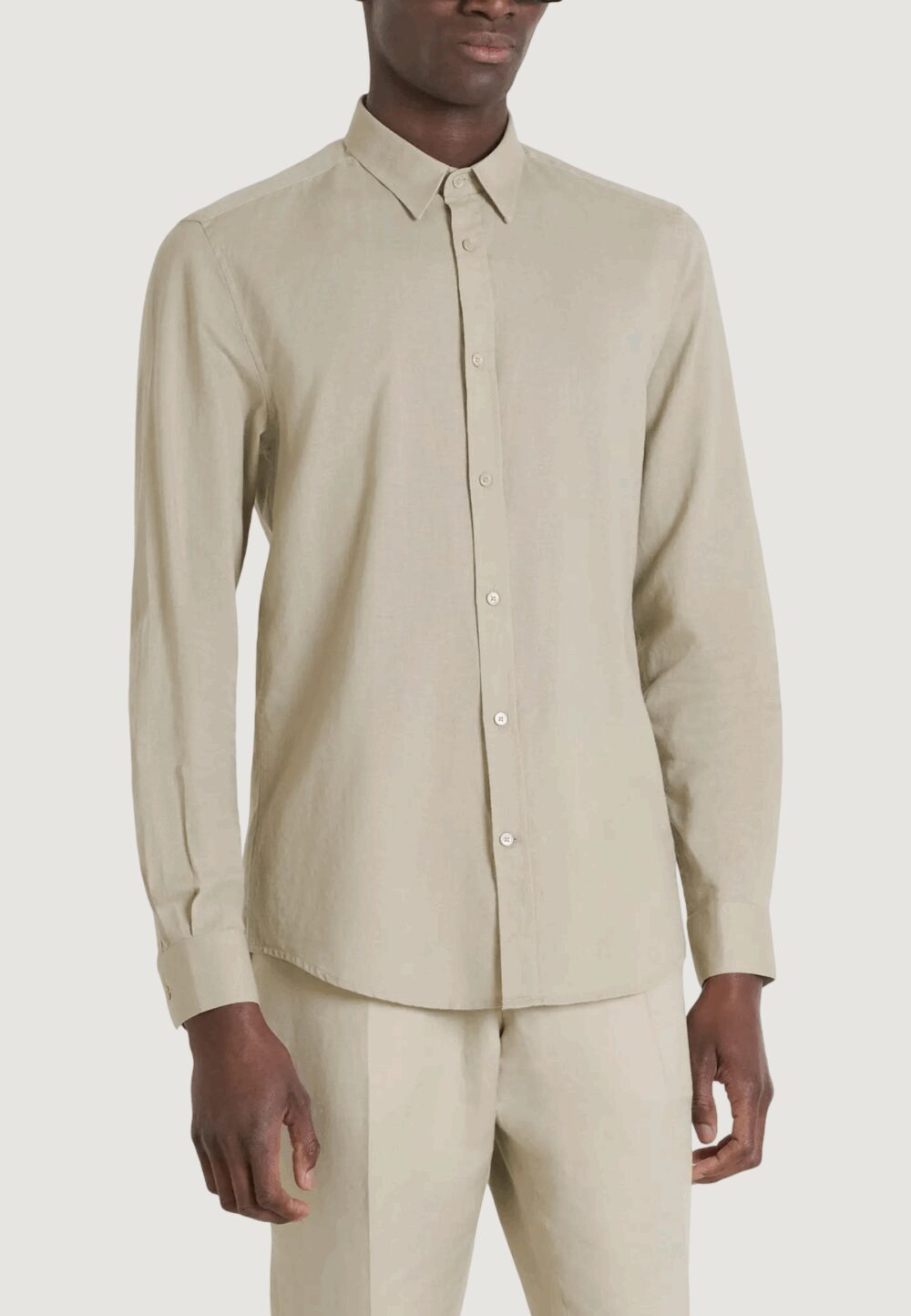 Camicia manica lunga Antony Morato SHIRT ALICANTE SLIM FIT Beige - Foto 3