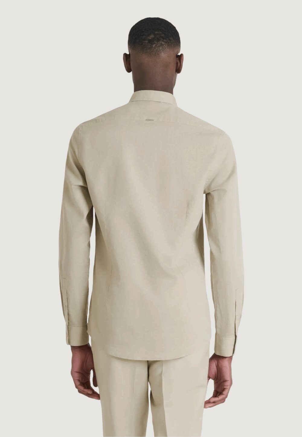 Camicia manica lunga Antony Morato SHIRT ALICANTE SLIM FIT Beige - Foto 4