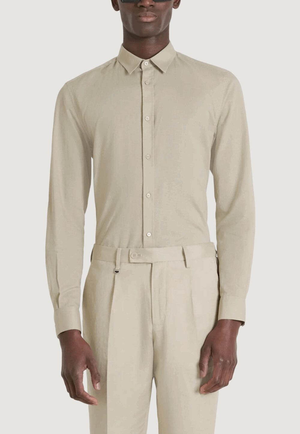Camicia manica lunga Antony Morato SHIRT ALICANTE SLIM FIT Beige - Foto 1