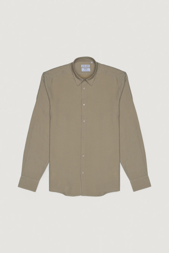 Camicia manica lunga Antony Morato SHIRT NAPOLI REGULAR FIT Beige – MMSL00752-FA400082