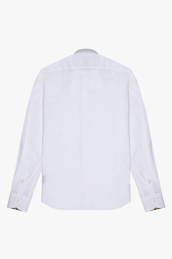 Camicia manica lunga Aquascutum ACTIVE TAILOR SHIRT POCKETLESS Bianco