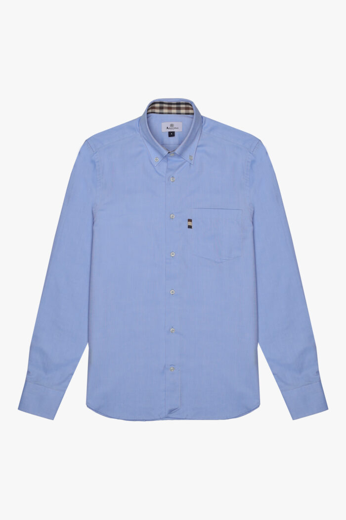 Camicia manica lunga Aquascutum ACTIVE OXFORD SHIRT Celeste