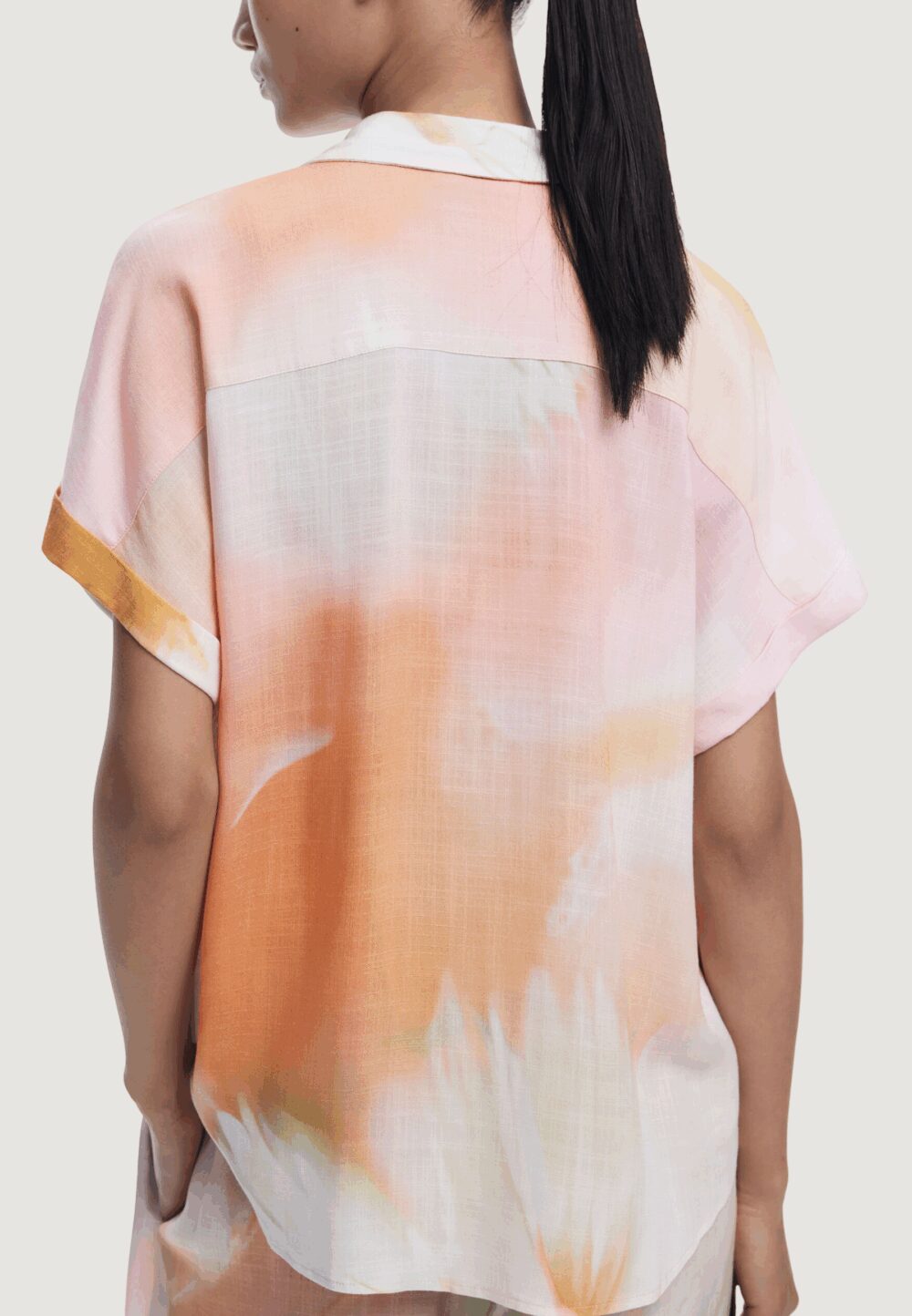Camicia manica corta Desigual CAM OPAL Rosa - Foto 4