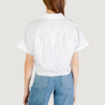 Camicia manica lunga Jacqueline de Yong JDYMIO S/S KNOT SHIRT WVN DIA Bianco - Foto 4