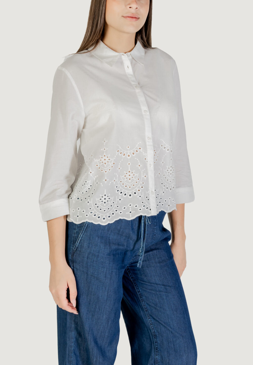 Camicia manica lunga Street One SHIRTCOLLAR Bianco - Foto 3