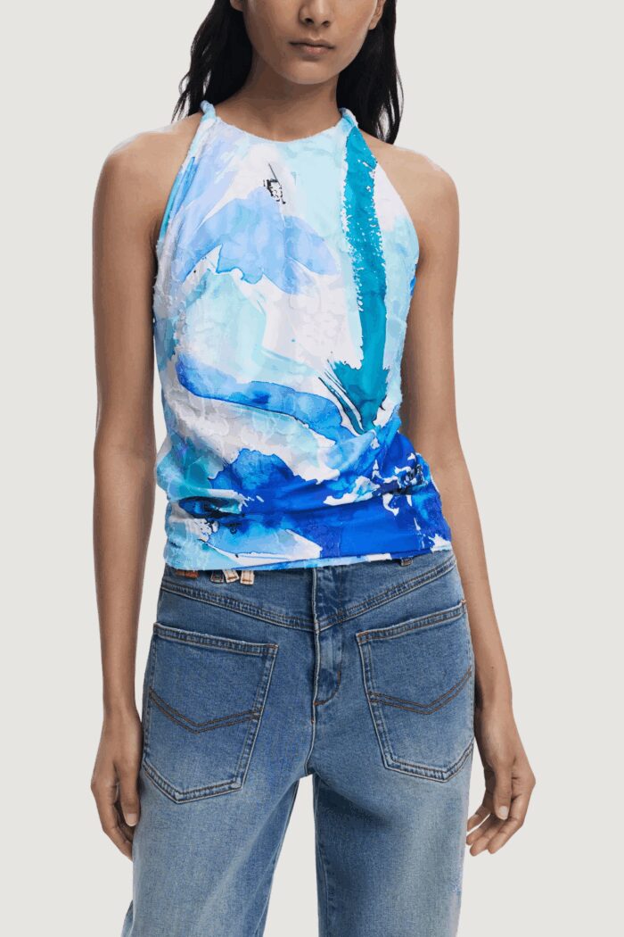 Canotta Desigual REPRIS TS CRIS Celeste – 25WWTKX5