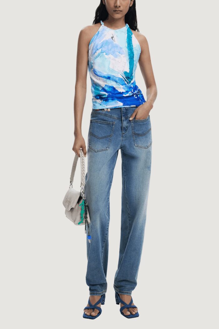 Canotta Desigual REPRIS TS CRIS Celeste – 25WWTKX5