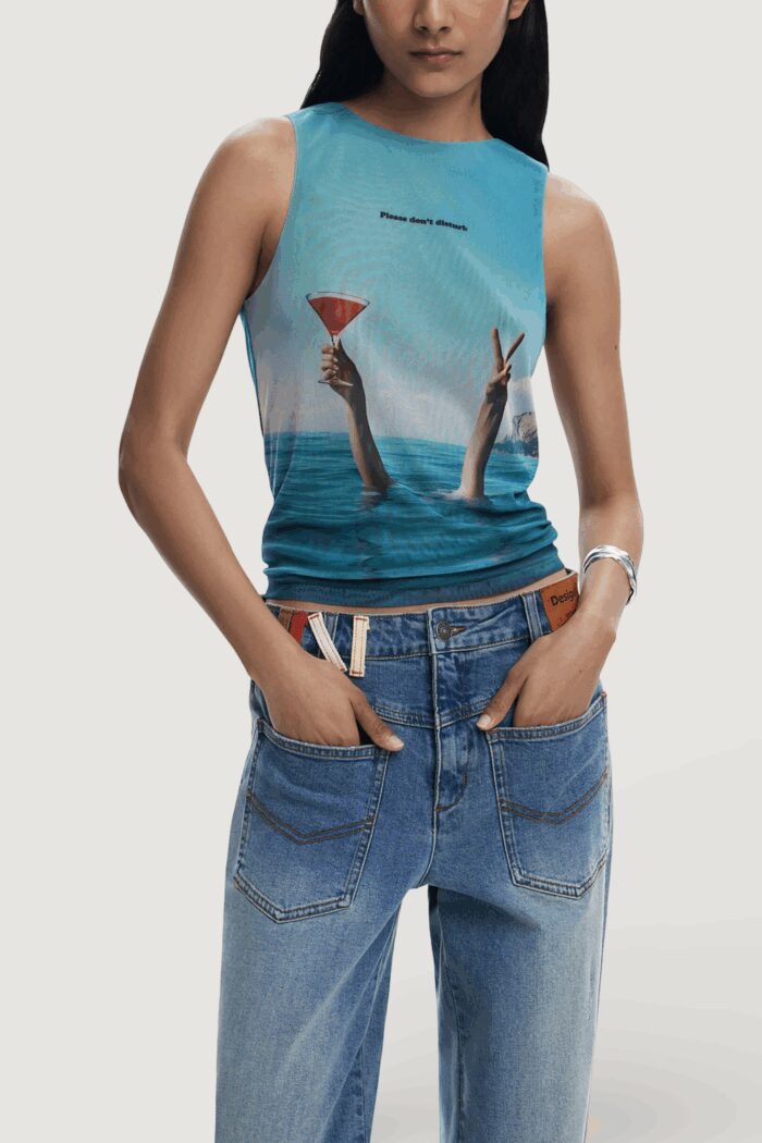 Canotta Desigual REPRIS TS SUMMER Tiffany – 25WWTKX4
